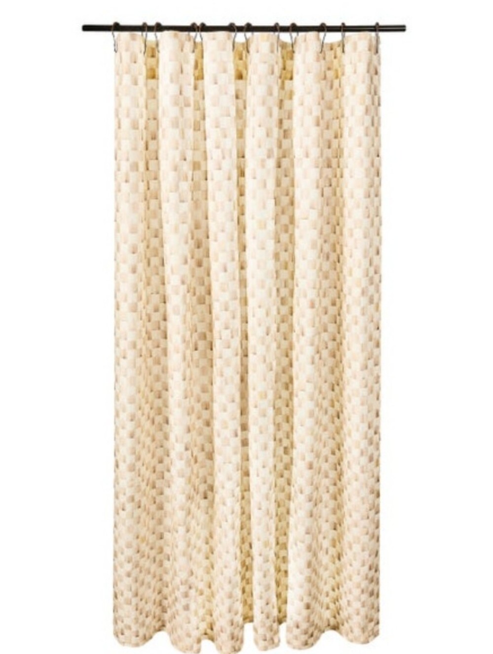 MacKenzie-Childs Mocha Check Shower Curtain